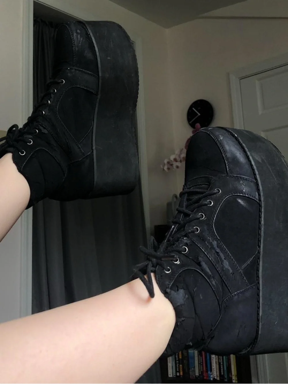 Black Platform Sneakers